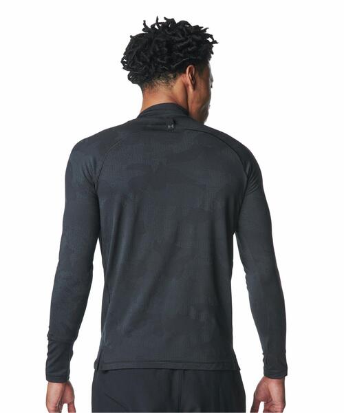 UNDER ARMOUR(アンダーアーマー)の「UAモチベート ジャカード ロングスリーブ シャツ(トレーニング/メンズ)(Tシャツ/カットソー・メンズ・ブラック・XL/2XL/L/M/S/3XL)」の3枚目の写真