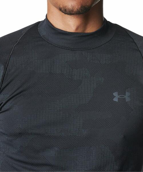 UNDER ARMOUR(アンダーアーマー)の「UAモチベート ジャカード ロングスリーブ シャツ(トレーニング/メンズ)(Tシャツ/カットソー・メンズ・ブラック・XL/2XL/L/M/S/3XL)」の4枚目の写真