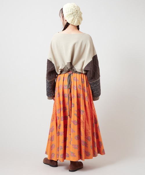 チャイハネ（チャイハネ）の「【チャイハネ】アログレロングスカート（スカート・レディース・ホワイト/ネイビー/カーキ/オレンジ/レッド/ターコイズブルー・FREE）」の17枚目の写真