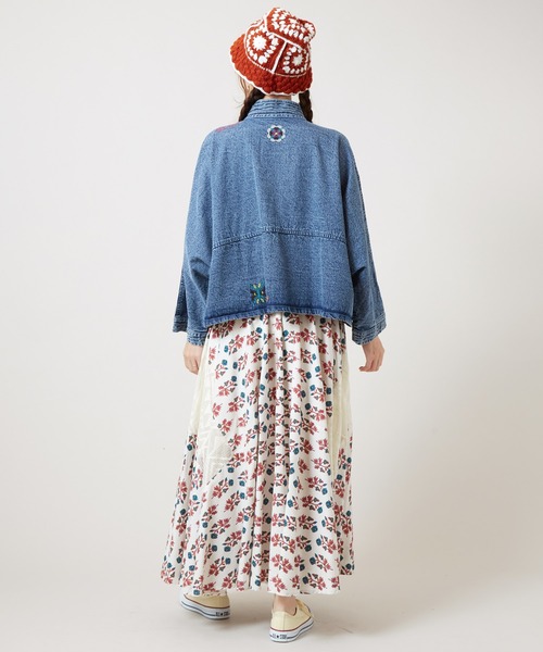 チャイハネ（チャイハネ）の「【チャイハネ】アログレロングスカート（スカート・レディース・ホワイト/ネイビー/カーキ/オレンジ/レッド/ターコイズブルー・FREE）」の10枚目の写真