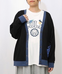 ScoLar | 153629：星座柄×無地リバーシブルカーディガン(Tシャツ/カットソー)