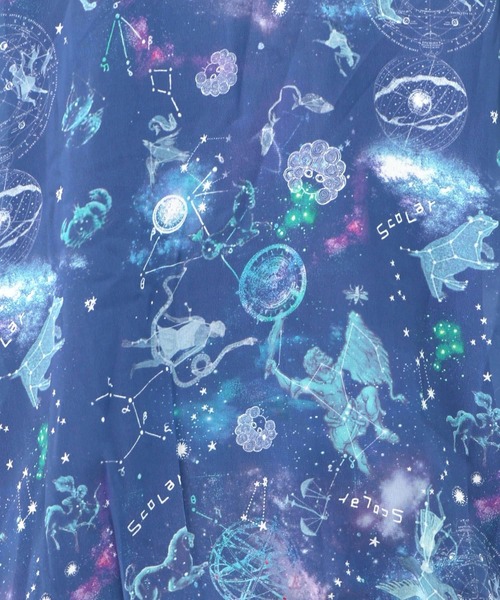 ScoLar（スカラー）の「153629：星座柄×無地リバーシブルカーディガン（Tシャツ/カットソー・レディース・ネイビー/ブラック・M）」の15枚目の写真