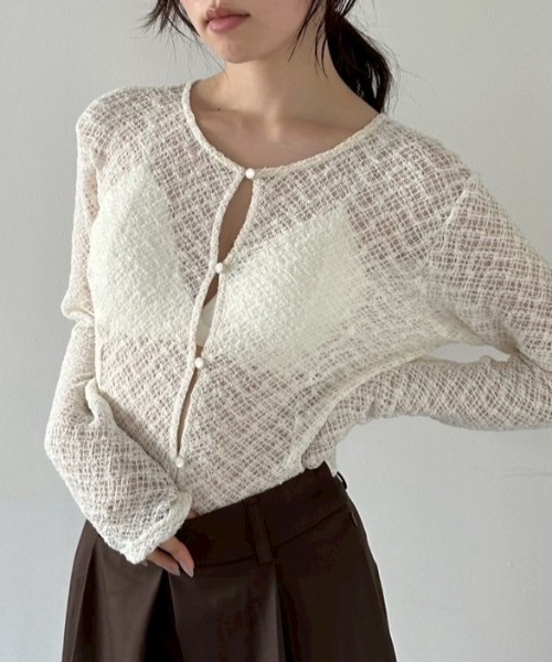 DRWCYS（ドロシーズ）の「２ＷＡＹレーストップス（シャツ/ブラウス・レディース・ブラック/アイボリー・FREE）」の2枚目の写真