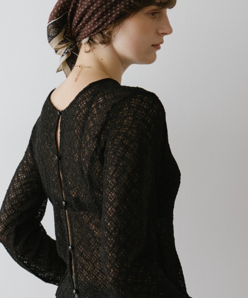 DRWCYS（ドロシーズ）の「２ＷＡＹレーストップス（シャツ/ブラウス・レディース・ブラック/アイボリー・FREE）」の6枚目の写真