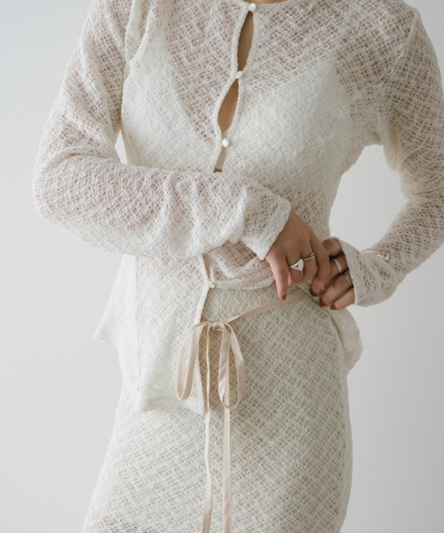 DRWCYS（ドロシーズ）の「２ＷＡＹレーストップス（シャツ/ブラウス・レディース・ブラック/アイボリー・FREE）」の14枚目の写真