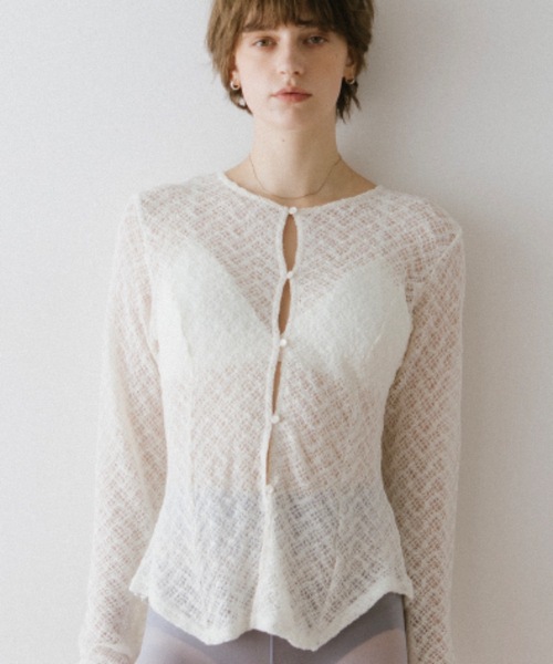 DRWCYS（ドロシーズ）の「２ＷＡＹレーストップス（シャツ/ブラウス・レディース・ブラック/アイボリー・FREE）」の19枚目の写真