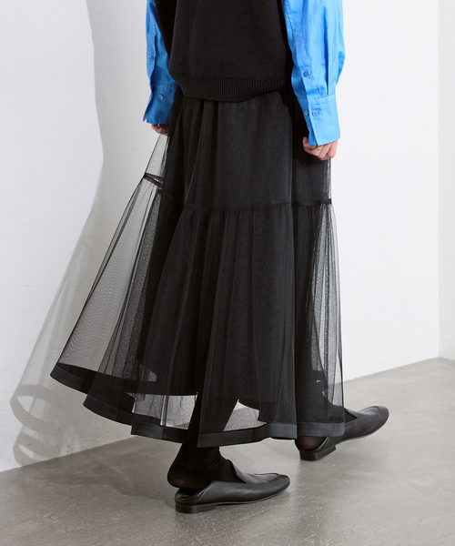 チュールギャザースカート（スカート）｜SLOBE IENA