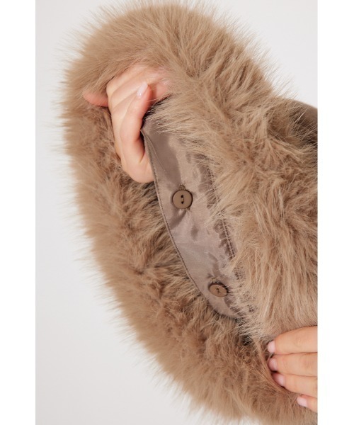 rienda（リエンダ）の「ウールMIXフードポンチョコート 秋服 冬服