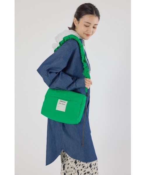 RODEO CROWNS WIDE BOWL（ロデオクラウンズワイドボウル）の「パフギャザーショルダー（ショルダーバッグ・レディース・ブラック/グリーン/ライトブルー/ブラウン系その他・FREE）」の4枚目の写真