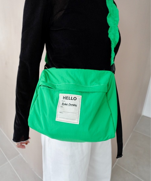 RODEO CROWNS WIDE BOWL（ロデオクラウンズワイドボウル）の「パフギャザーショルダー（ショルダーバッグ・レディース・ブラック/グリーン/ライトブルー/ブラウン系その他・FREE）」の5枚目の写真