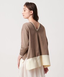 人気完売商品⭐︎ UNITED ARROWS ティアードニット アンサンブル対応]メッシュ柄ボウタイニット(ニット・セーター