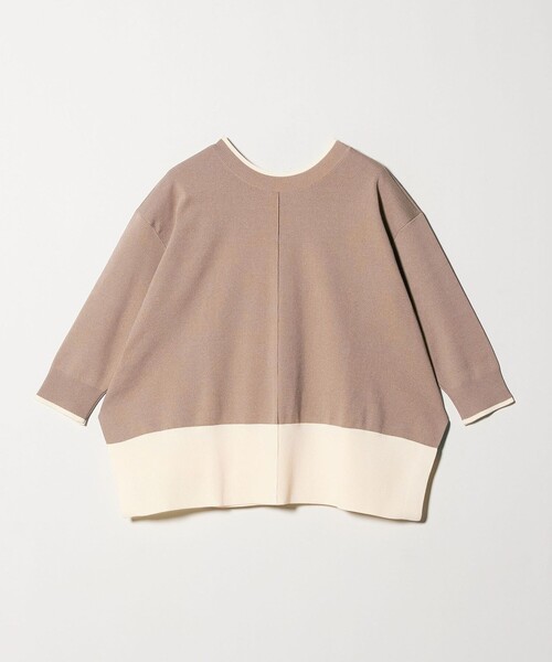 UNITED ARROWS（ユナイテッドアローズ）の「ミニマル 2WAY ニット‐ウォッシャブル‐（ニット/セーター・レディース・ブラック/ダークブラウン/ベージュ・FREE）」の17枚目の写真