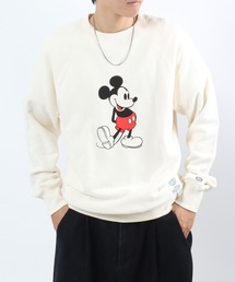 DISCUS ATHLETIC×Disney ミッキーマウス キャラクタープリントスウェットトレーナー メンズ レディース ユニセックス