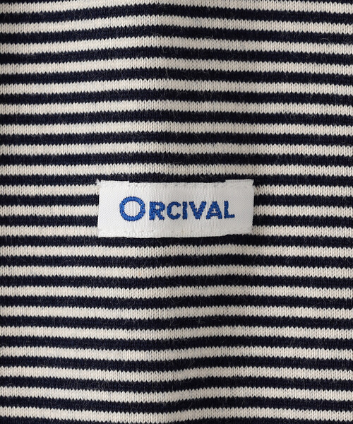 ORCIVAL(オーシバル)の「ORCIVAL | コットン天竺 ボーダーボートネックプルオーバー MEN(Tシャツ/カットソー・メンズ・ブルー系その他5・4/5)」の18枚目の写真