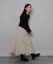 J by blue（ジェイバイブルー）の「《新色追加》ランダムタックバルーンスカート（スカート）」
