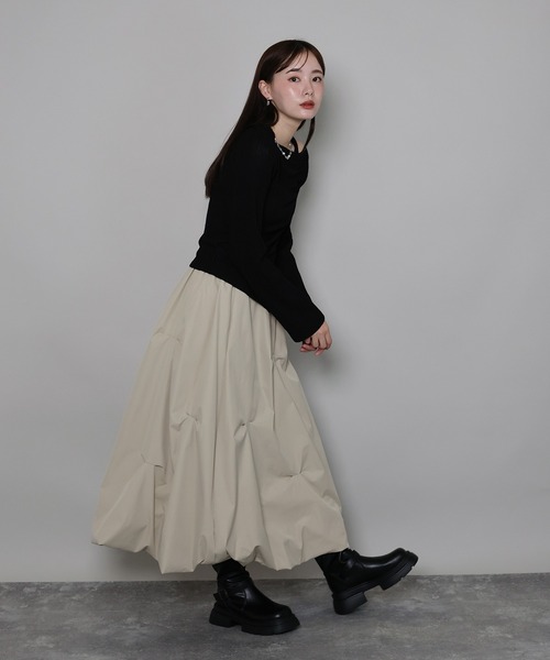 ランダムタックバルーンスカート（スカート）｜J by blue