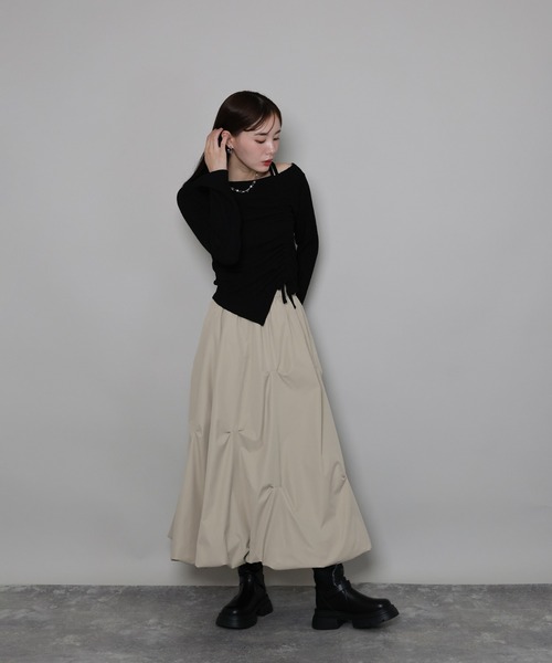 新色追加》ランダムタックバルーンスカート（スカート）｜J by blue