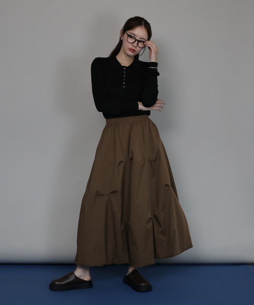 新色追加》ランダムタックバルーンスカート（スカート）｜J by blue