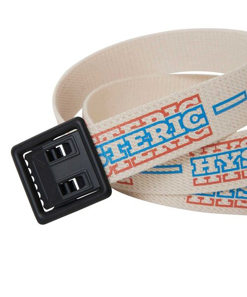 HYSTERIC GLAMOUR（ヒステリックグラマー）の「STRIPE LOGO テープベルト（ベルト・メンズ・ブラック/ホワイト/グリーン・FREE）」の5枚目の写真