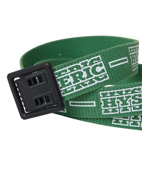 HYSTERIC GLAMOUR（ヒステリックグラマー）の「STRIPE LOGO テープベルト（ベルト・メンズ・ブラック/ホワイト/グリーン・FREE）」の7枚目の写真
