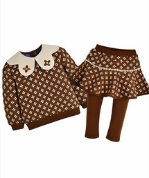 moimoln（モイモルン）の「【セットアップ】リサトップス＆レギンス付きスカート（セットアップ・キッズ）」