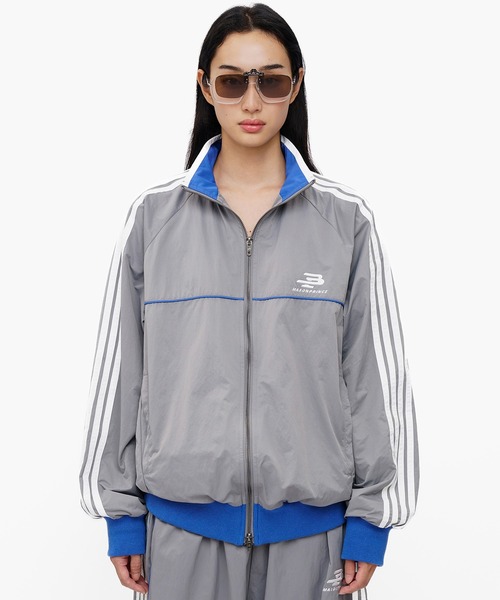 MASONPRINCE(メイソンプリンス)の「オーバーサイズ サイドライン トラックJKT JK4051【MASONPRINCE】【2025AW】(その他アウター・メンズ・グリーン/ダークグレー/グレー・S/M/L)」の2枚目の写真