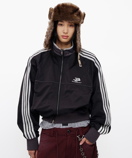MASONPRINCE(メイソンプリンス)の「オーバーサイズ サイドライン トラックJKT JK4051【MASONPRINCE】【2025AW】(その他アウター・メンズ・グリーン/ダークグレー/グレー・S/M/L)」の3枚目の写真