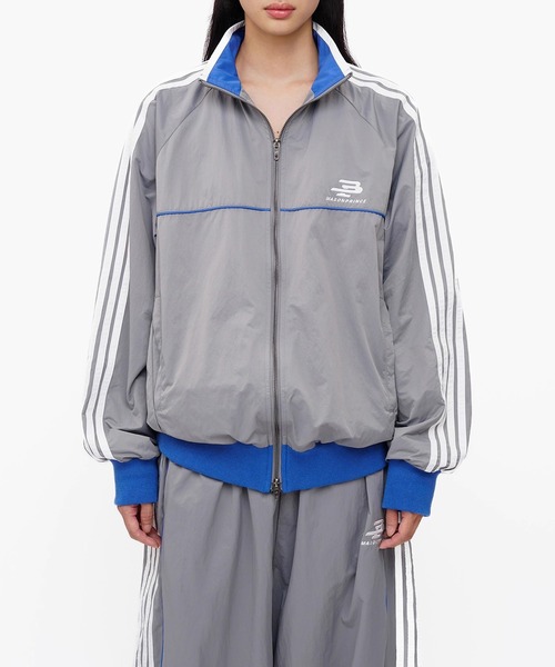 MASONPRINCE(メイソンプリンス)の「オーバーサイズ サイドライン トラックJKT JK4051【MASONPRINCE】【2025AW】(その他アウター・メンズ・グリーン/ダークグレー/グレー・S/M/L)」の4枚目の写真