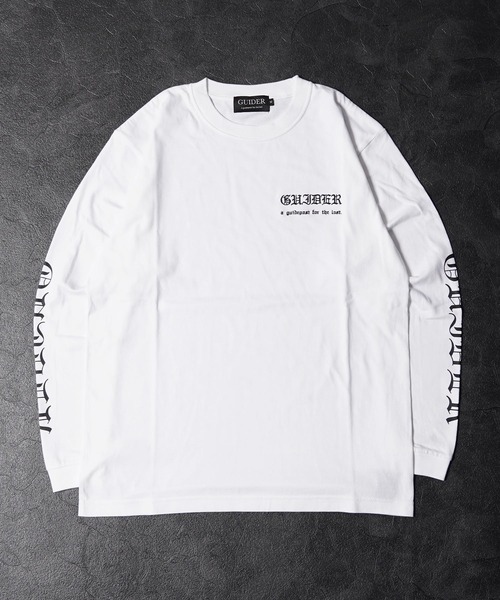 GUIDER(ガイダー)の「【GUIDER】オールド シンプル 袖ロゴ L/S Tee / Old Simple Sleeve Logo Long-Sleeve Tee(Tシャツ/カットソー・メンズ・ブラック/ホワイト・L/M/S)」の14枚目の写真