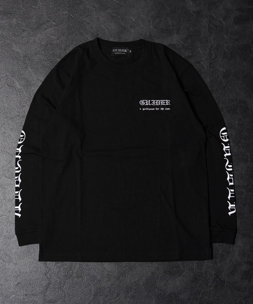 GUIDER】オールド シンプル 袖ロゴ L/S Tee / Old Simple Sleeve Logo
