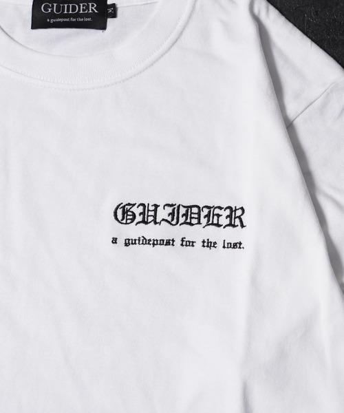 GUIDER(ガイダー)の「【GUIDER】オールド シンプル 袖ロゴ L/S Tee / Old Simple Sleeve Logo Long-Sleeve Tee(Tシャツ/カットソー・メンズ・ブラック/ホワイト・L/M/S)」の5枚目の写真