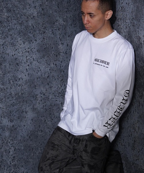 GUIDER(ガイダー)の「【GUIDER】オールド シンプル 袖ロゴ L/S Tee / Old Simple Sleeve Logo Long-Sleeve Tee(Tシャツ/カットソー・メンズ・ブラック/ホワイト・L/M/S)」の22枚目の写真