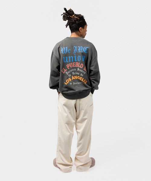 UNION（UNION TOKYO）（ユニオン）の「UNION TOKYO WE ARE CREWNECK ユニオントーキョー スウェット（スウェット・メンズ・ブラウン/ブラック・MEDIUM/SMALL/LARGE/X-LARGE/XX-LARGE）」の9枚目の写真