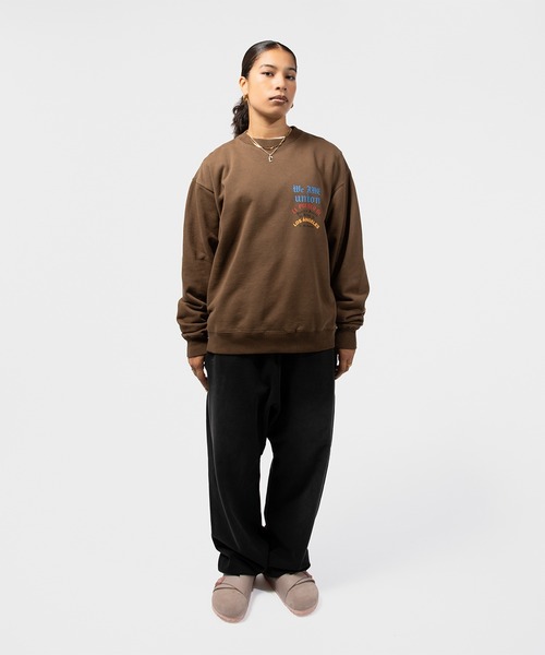 UNION（UNION TOKYO）（ユニオン）の「UNION TOKYO WE ARE CREWNECK ユニオントーキョー スウェット（スウェット・メンズ・ブラウン/ブラック・MEDIUM/SMALL/LARGE/X-LARGE/XX-LARGE）」の11枚目の写真