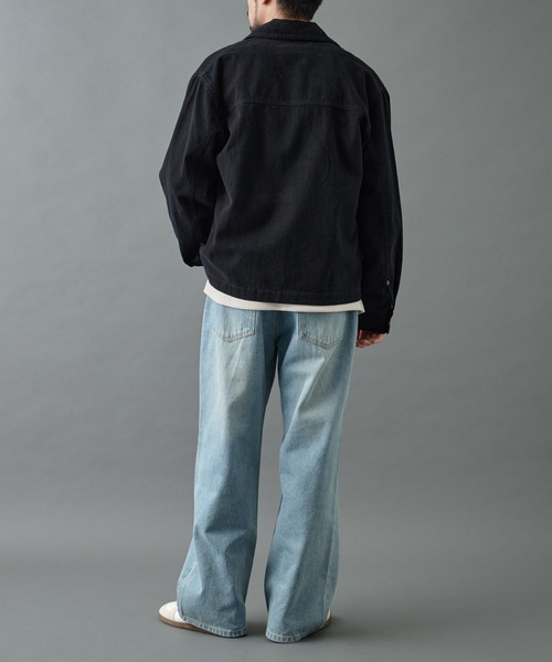 COLONY 2139（コロニートゥーワンスリーナイン）の「バイオ加工ブラッシュツイルジャケット（ブルゾン・メンズ・ブラウン/ブラック・LARGE/MEDIUM）」の6枚目の写真