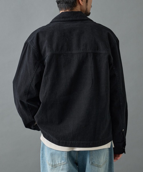 COLONY 2139（コロニートゥーワンスリーナイン）の「バイオ加工ブラッシュツイルジャケット（ブルゾン・メンズ・ブラウン/ブラック・LARGE/MEDIUM）」の13枚目の写真