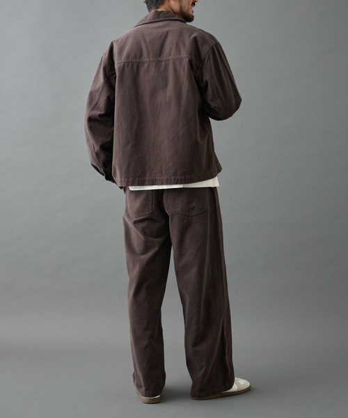 COLONY 2139（コロニートゥーワンスリーナイン）の「バイオ加工ブラッシュツイルジャケット（ブルゾン・メンズ・ブラウン/ブラック・LARGE/MEDIUM）」の10枚目の写真