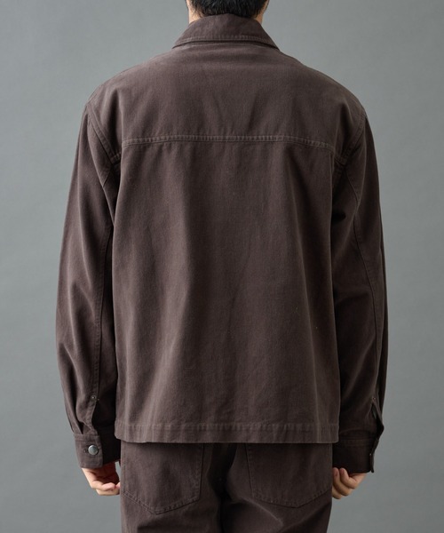 COLONY 2139（コロニートゥーワンスリーナイン）の「バイオ加工ブラッシュツイルジャケット（ブルゾン・メンズ・ブラウン/ブラック・LARGE/MEDIUM）」の21枚目の写真