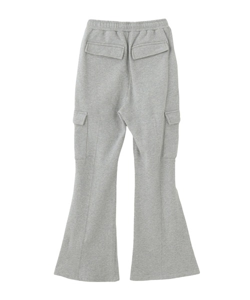 X-girl(エックスガール)の「CARGO POCKET FLARE SWEAT PANTS(スウェットパンツ・レディース・アッシュ/ブラック・S/M)」の7枚目の写真