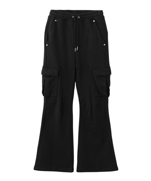 X-girl(エックスガール)の「CARGO POCKET FLARE SWEAT PANTS(スウェットパンツ・レディース・アッシュ/ブラック・S/M)」の20枚目の写真