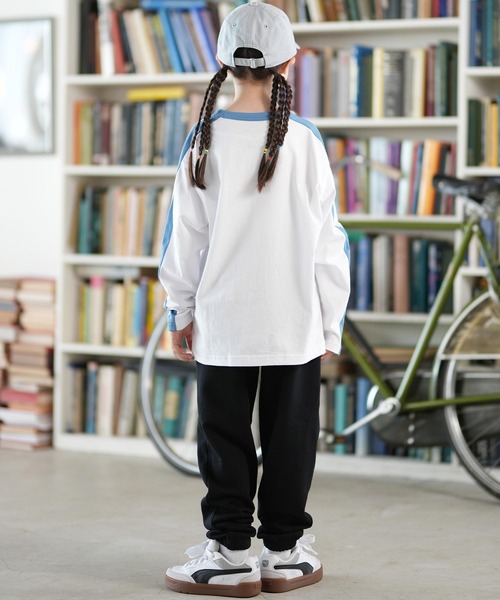 RVCA(ルーカ)の「RVCA/ルーカ ARCH COLLEGE SWEAT PANTS キッズ ロンパン BF046-730(その他パンツ・キッズ・グレー/ブラック・130cm/140cm/150cm)」の7枚目の写真