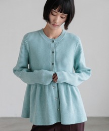 LOWRYS FARM | ペプラムニットカーディガンＬＳ　603781(カーディガン/ボレロ)