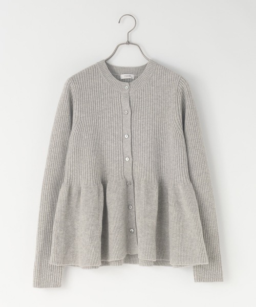 ペプラムニットカーディガンLS 603781（カーディガン/ボレロ