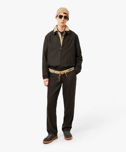 LACOSTE（ラコステ）の「メリノウールリブニットビーニー（ニットキャップ/ビーニー・メンズ・ブラック/ベージュ・FREE）」の10枚目の写真