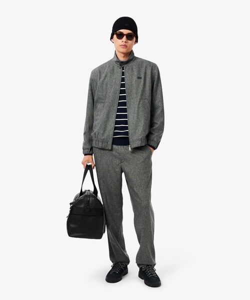 LACOSTE（ラコステ）の「メリノウールリブニットビーニー（ニットキャップ/ビーニー・メンズ・ブラック/ベージュ・FREE）」の13枚目の写真