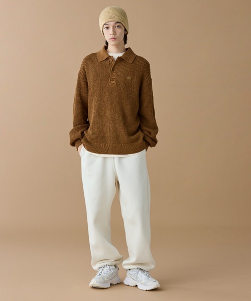 LACOSTE（ラコステ）の「メリノウールリブニットビーニー（ニットキャップ/ビーニー・メンズ・ブラック/ベージュ・FREE）」の3枚目の写真