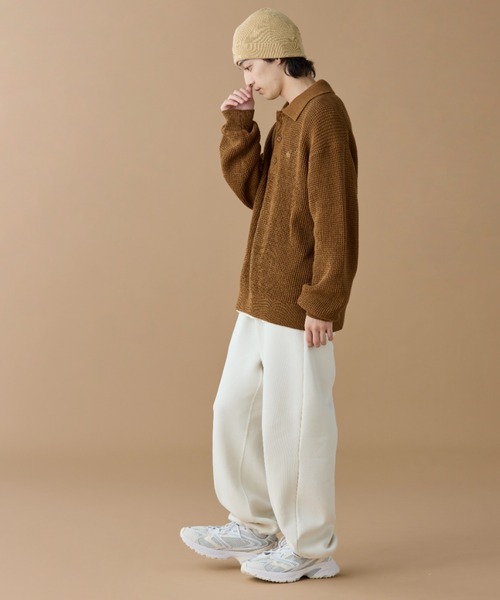 LACOSTE（ラコステ）の「メリノウールリブニットビーニー（ニットキャップ/ビーニー・メンズ・ブラック/ベージュ・FREE）」の5枚目の写真