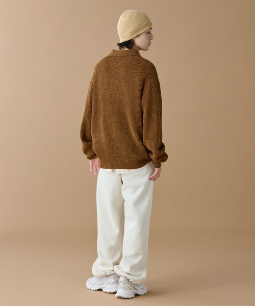 LACOSTE（ラコステ）の「メリノウールリブニットビーニー（ニットキャップ/ビーニー・メンズ・ブラック/ベージュ・FREE）」の6枚目の写真