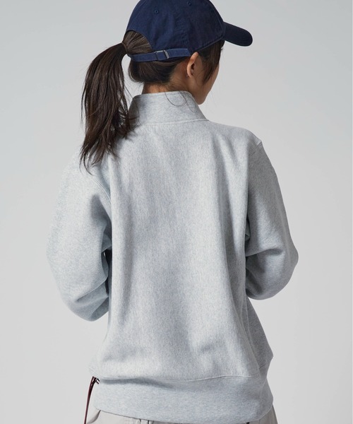 Champion（チャンピオン）の「Champion/チャンピオン RW HALF ZIP SWEATSHIRT リバースウィーブ(R) ハーフジップスウェットシャツ 裏起毛 USコットン（スウェット・メンズ・ダークネイビー/グレー/ブラック・XL/L/M）」の16枚目の写真