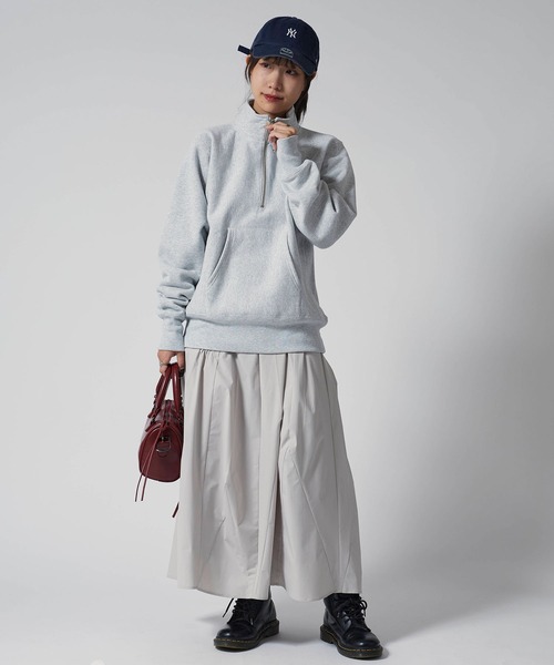 Champion（チャンピオン）の「Champion/チャンピオン RW HALF ZIP SWEATSHIRT リバースウィーブ(R) ハーフジップスウェットシャツ 裏起毛 USコットン（スウェット・メンズ・ダークネイビー/グレー/ブラック・XL/L/M）」の17枚目の写真